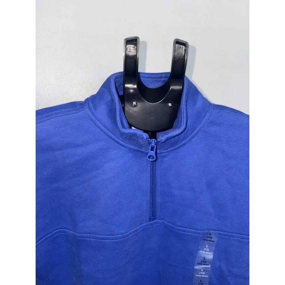 GAP Kids Zip Knit Sweater Blue Pullover Size Large